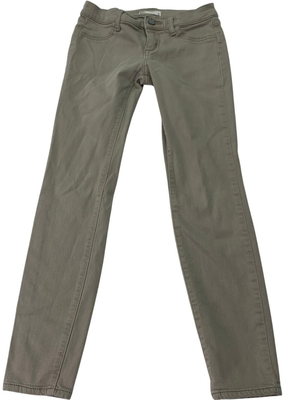 RSQ Girls Sz 12 Tan Khaki Maimi Jeggings Jeans Skinny Stretch Denim
